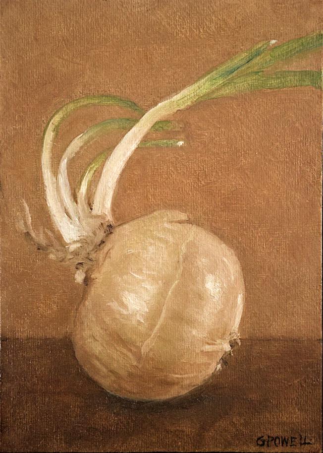 detail for Sprouting Onion