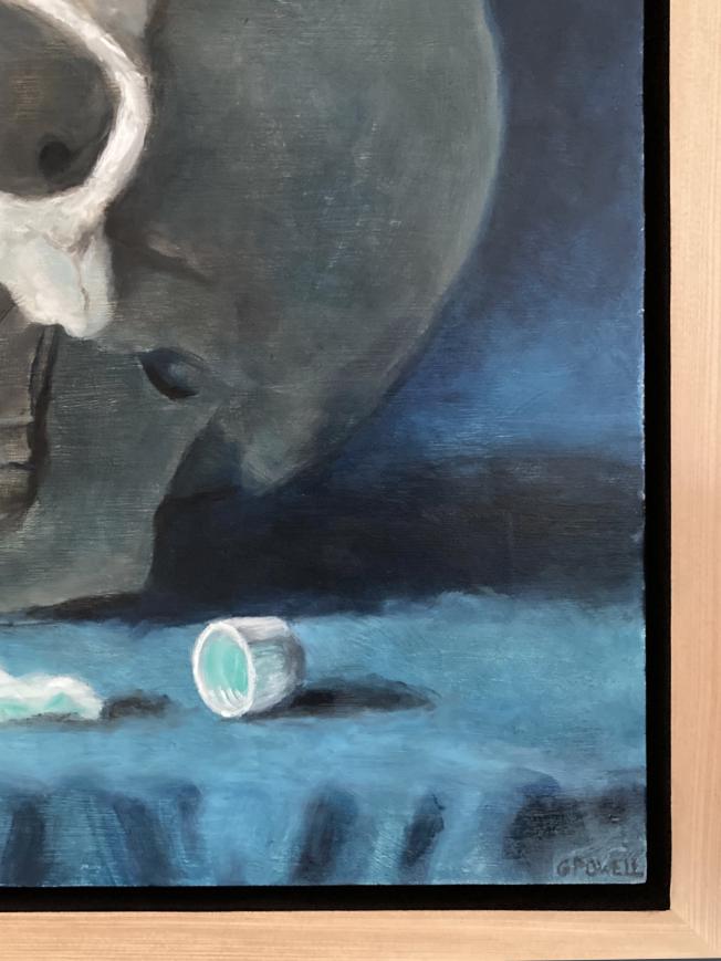 detail for Skull & Toothbrush