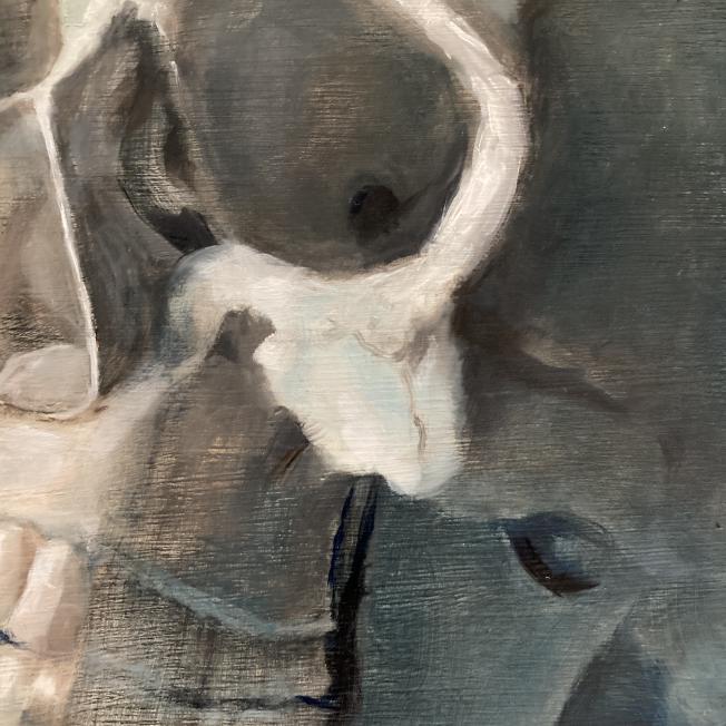detail for Skull & Toothbrush